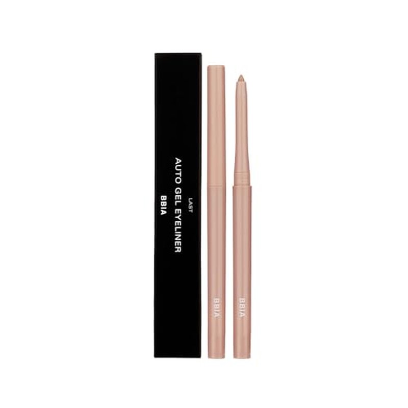 BBIA Last Auto Gel Eyeliner 17 Color ? Multi-Use Longwear & Waterproof Mechanical Eye Liner Easy Drawing with Smooth Texture Smudge-Resistant Shadow & Glitter Vegan Korea Eye Makeup (14 ALMOND BEIGE)