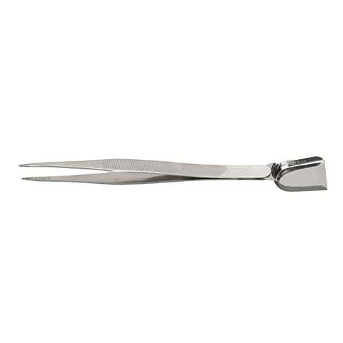 Pwshymi Jewelry Shovel End Tweezer,Bead Scoop Pickup Tool Jewelry Tweezers Long Handle Portable Handy Scoop Tweezer Prevent Slip for Stones Scoop Away