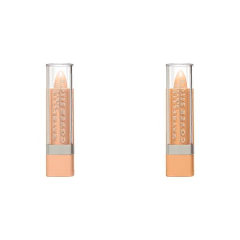 Maybelline New York Cover Stick Corrector Concealer Ivory and Medium Beige, 0.16 oz. Each