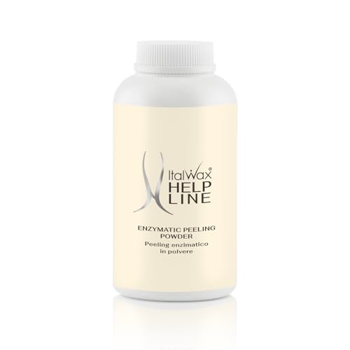 Italwax Help Line Enzymatic Peeling Powder 3.17 oz (90g) ? Gentle Facial Exfoliant with Papain and Bromelain ? Pre-Waxing Skincare ? for Professional and Home Use