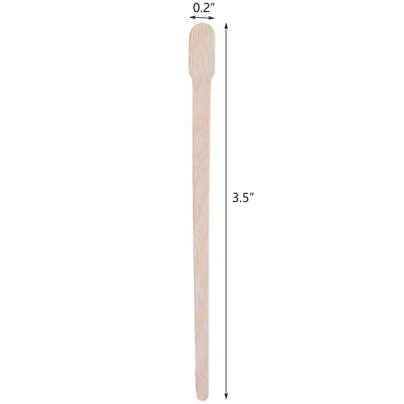 Hedume 2000 Pack Wax Spatulas Whaline Wood Waxing Applicator Sticks Small for Hair Removal Eyebrow Body