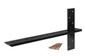 (2-Pack) 16-Inch Free Hanging T Shelf Brackets, Heavy Duty Steel Floating Support, Hidden Countertop Hardware, PetrelWing DIY Shelving