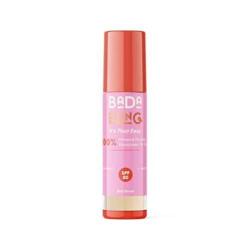 Bada Boom Bada Bling Shimmer Mineral Translucent Sunscreen Powder, Brush on SPF 50 and Sparkles