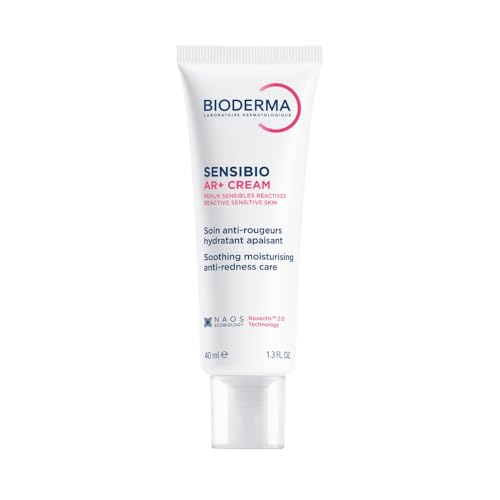 Bioderma Sensibio AR+ Cream, Facial Redness Relief Lotion for Sensitive Skin, Soothing and Moisturizing Care