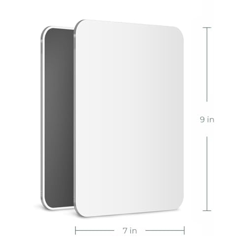 Mavoro 7x9 Magnetic Acrylic Mirror - Shatterproof Framed Safety Mirror