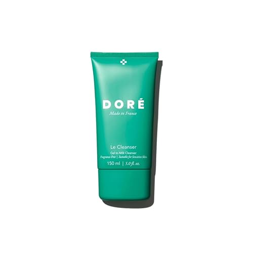 Dor? - Le Cleanser Gel to Milk Daily Face Cleanser | Gentle Hydrating Cleaner for Dry & Sensitive Skin | Makeup Remover for Women & Men for Face (5 fl oz | 150 ml)