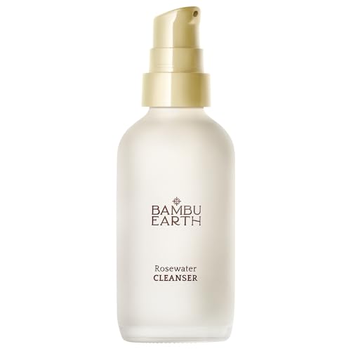 Rosewater Face Cleanser for Sensitive Skin - Hydrating & Calming, 4 Fl oz