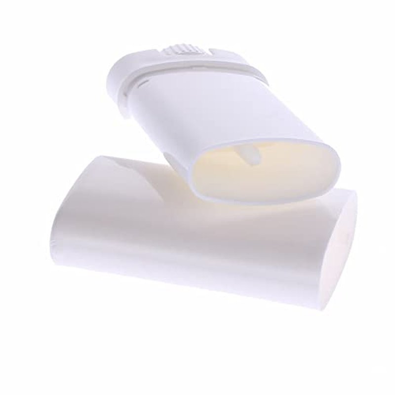 20 PCS 15ml White Empty Plastic Oval Deodorant Container Oval Lip Balm Tubes Lipstick Tube 0.5 Oz Deodorant Containers Oval Twist-Up Tubes BPA-Free for DIY Homemade Crayon Chapstick Holder