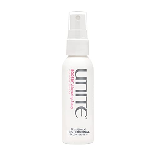 UNITE Hair ? BOOSTA Volumizing Spray ? Travel-Size Heat-Activated Root Lifting Spray for Weightless Volume & Flexible Hold ? UV & Thermal Protection ? 2 Fl Oz