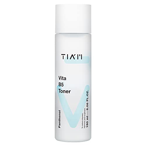 TIAM Vita B5 Toner, Hydrating & Low pH Facial Toner with Panthenol, Betaine & Collagen, Lightweight Moisture Boost for Dry & Sensitive Skin, Korean Skincare 6.08 fl.oz. 180ml