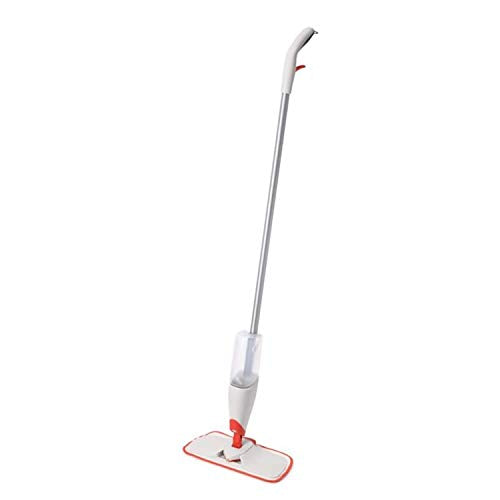 OXO Microfiber Spray Mop with Detachable Scrubber - Pack of 1, Red/White
