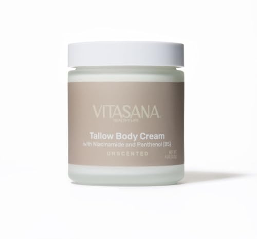 Tallow Body Cream Moisturizer with Niacinamide & Panthenol - Deep Hydration for Dry Skin