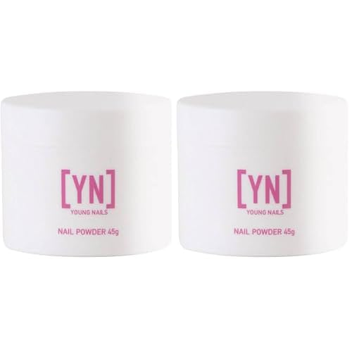 Young Nails Acrylic Cover Powder, Rosebud, 45 Gram (Pack of 2)