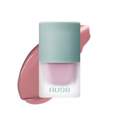Nuse Mousse Care Cheek Liquid Blush 04 Mauve Solid - Soft Glowy Natural Finish, Buildable Vegan Makeup