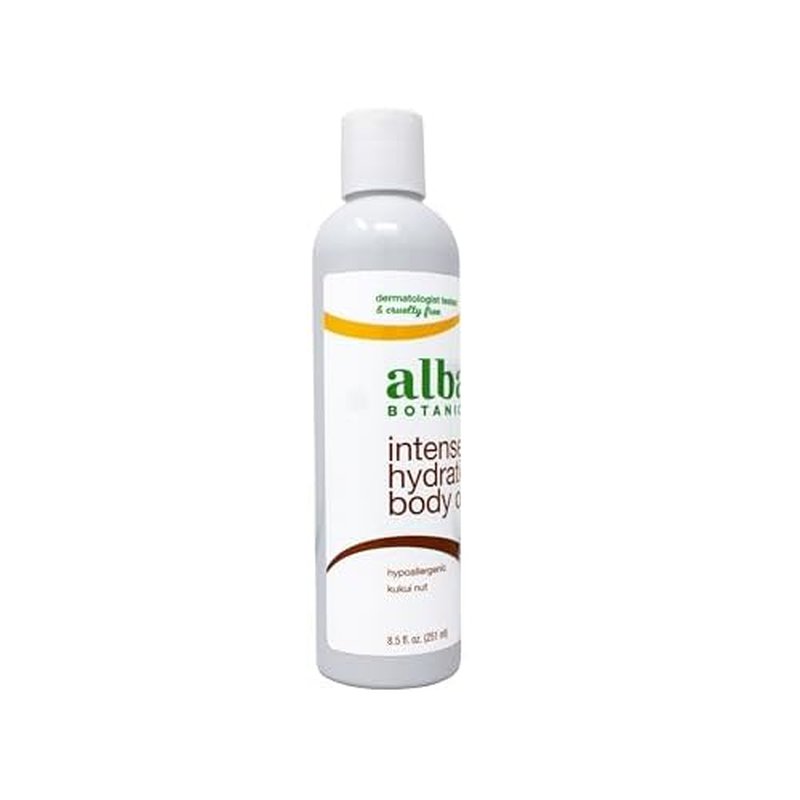 Alba Botanica Hawaiian Body Oil Kukui Nut 8.5 Ounces 2 Pack