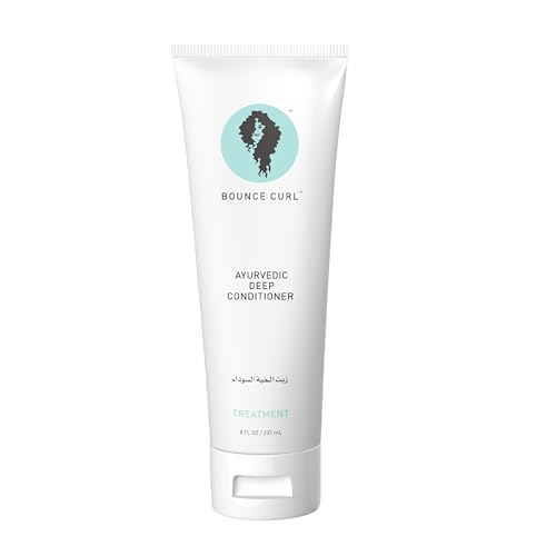 Vegan Ayurvedic Deep Conditioner for Curly Wavy Coily Hair 8 Oz