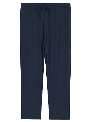 Latuza Women's Petite Pajamas Set X-Large Navy - Short Sleeve Top & Pants