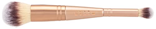 Double-Ended Makeup Brush for Face & Eyes - Cosmetic Application Tool