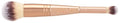 Double-Ended Makeup Brush for Face & Eyes - Cosmetic Application Tool