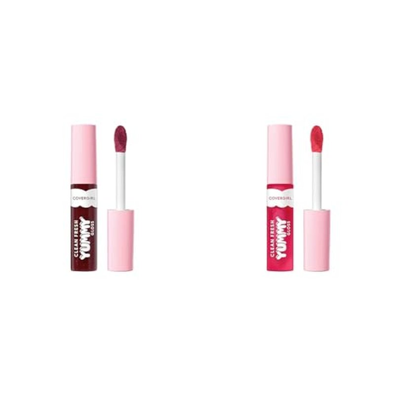COVERGIRL Clean Fresh Yummy Gloss Lip Gloss 2 Pack - Acai You Later & You¡¯re Just Jelly