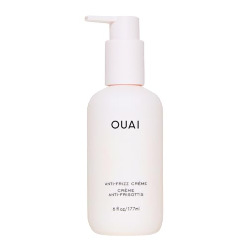 OUAI Anti Frizz Cream 6 oz - Paraben, Phthalate & Sulfate Free, Hydrating, Long-Lasting Frizz Control