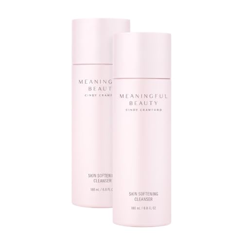 Meaningful Beauty Skin Softening Cleanser - Non-Foaming, Oil-Free, Fragrance-Free, 6 Fl Oz Pack of 2