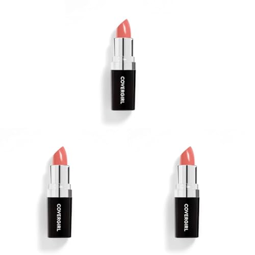 COVERGIRL Continuous Color Lipstick, Shimmer, Bronzed Peach 015 (Pack of 3)