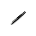 Rui Smiths Professional Slanted Tweezers | Precision German Stainless Steel Eyebrow Tweezers, Aligned Tips, Matte Black Finish