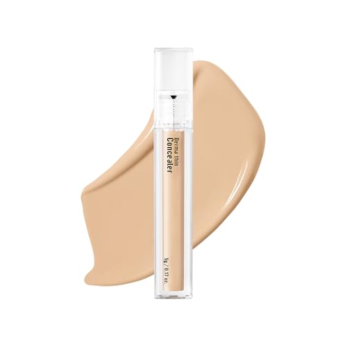 [23YEARSOLD Derma] Thin Concealer #1Y (Glow Beige) ? Sensitive-Skin Friendly, Lightweight & Long-Lasting with Redness-Soothing SWEETONE Formula for a Natural Finish, Easy-to-Carry 0.17 fl oz