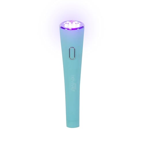 Revive Glo Acne Wand, Multi-Spectrum Face Wand, Red & Blue Light for Acne, Medspa-Quality Face Tools for Skincare, Portable Light Therapy Products for Targeted Skin Support