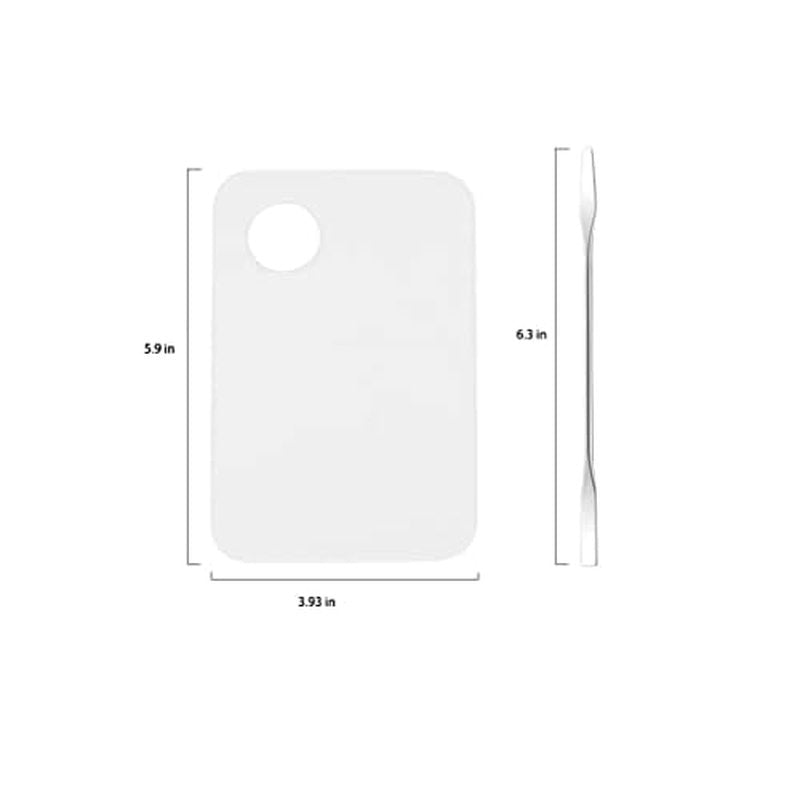 Makeup Mixing Palette with 1PC Spatula and Hand Palette Makeup Mixing Tray Plastic 50 PCS Lipstick Applicators