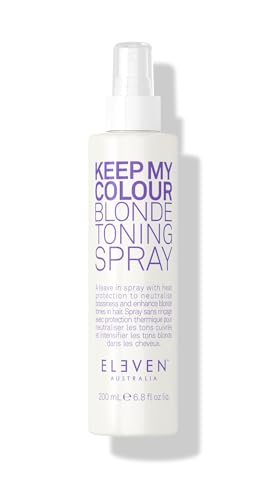 Blonde Hair Toning Spray with Heat Protection - Neutralizes Brass & Adds Shine