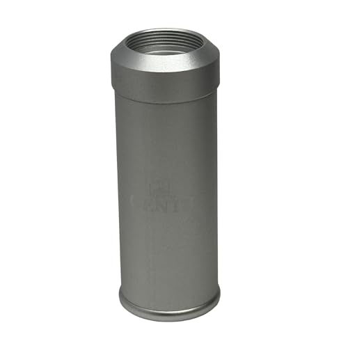 6-Inch Travel Shaving Brush with Collapsible Canister - Silver Men’s Grooming