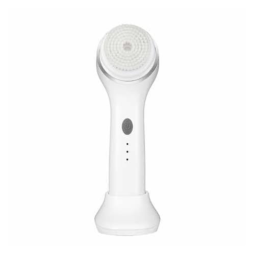 Conair True Glow Sonic Facial Brush Kit, Waterproof and Rechargeable with 2 Brush Heads and Cosmetic Storage Pouch