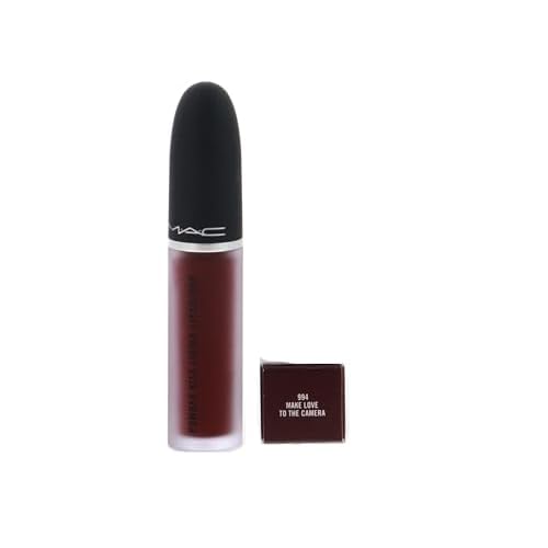 MAC Cosmetics Powder Kiss Liquid Lipcolour - 994 Make Love To The Camera (Deep Wine) - 0.17 fl oz / 5 mL