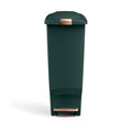 Simplehuman Slim Step Can 40L Kitchen Trash Bin - Hunter Green, Pet-Proof Lock