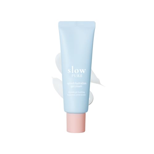 Slowpure Hydrating Gel Cream with Birch Sap & Hyaluronic Acid - Cooling Moisturizer for Skin Barrier & Anti-Aging, 1.69 fl oz