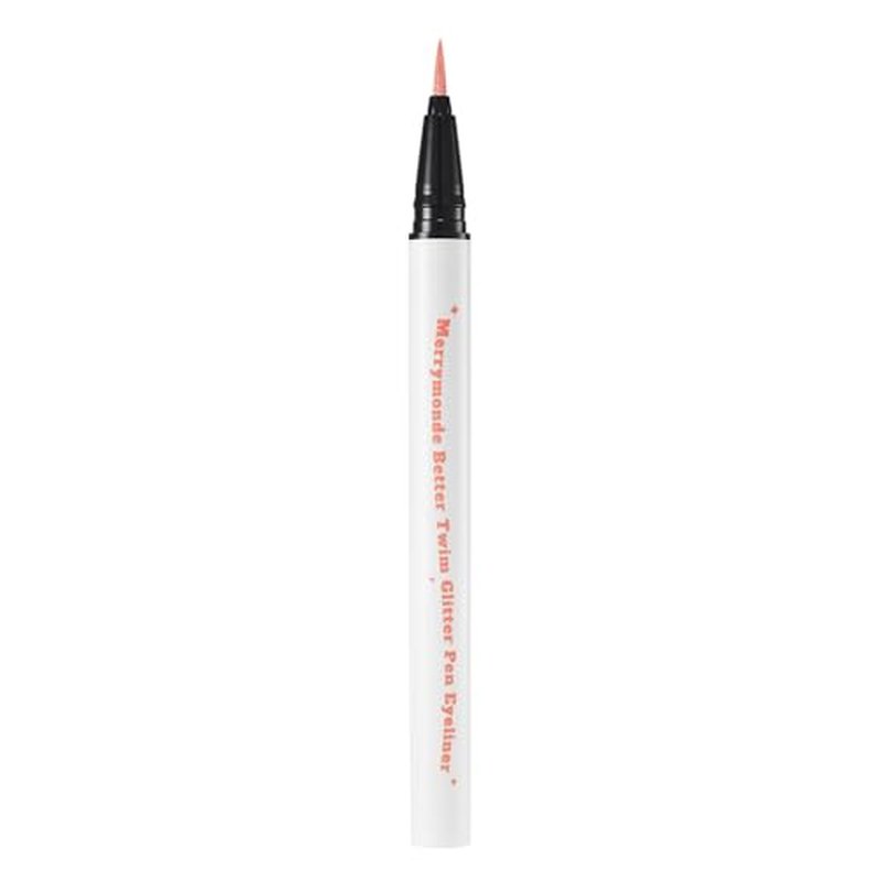 Merrymonde Better Twim Glitter Pen Eyeliner ? Long-Lasting, High-Pigment, Vibrant Colors Eyeliner for Sparkling Eye Makeup (04 Rose)