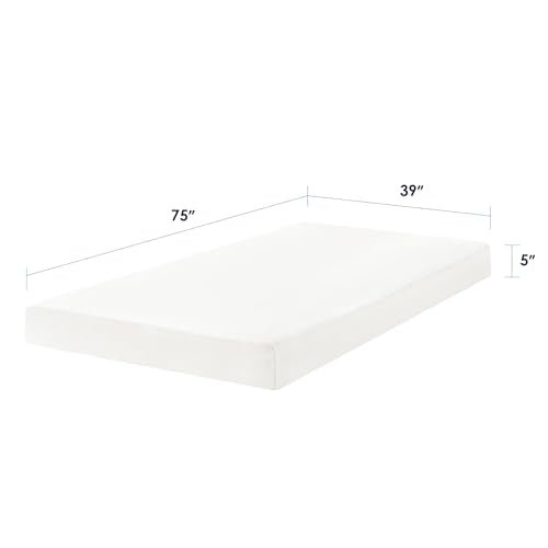 Twin 5 Inch Memory Foam Mattress with Gel Cooling - Medium Firm, CertiPUR-US, Mattress in a Box
