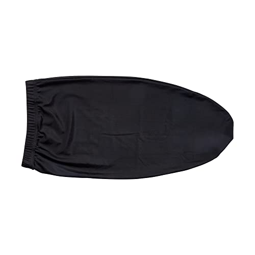 Red by Kiss Unisex Silky Spandex Loc Cap, Dreadlocks & Braids Cap, Shower Cap, Sleep Cap, Black (Super Jumbo) (Pack of 2)