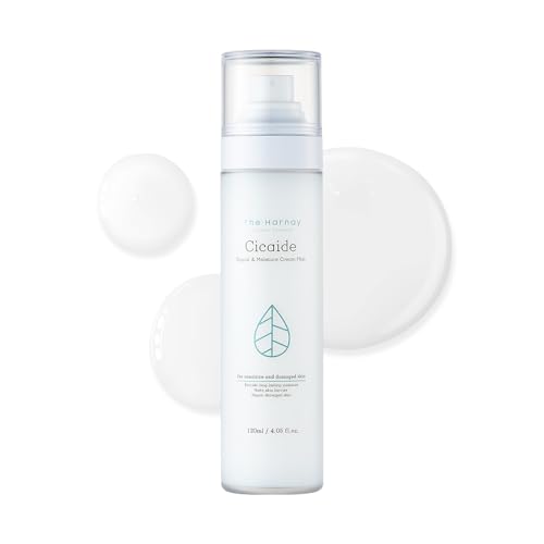 The Harnay Cicaide Hydrating & Soothing Facial Mist – Korean Makeup Prep & Setting Spray, 4.05 fl oz