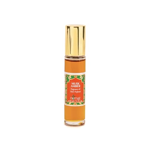 Nemat Musk Amber Roll-On Perfume 0.34 Fl Oz - Unisex Fragrance Oil