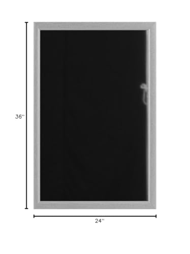 Amazon Basics Rectangular Wall Mirror 24 x 36 in - Nickel, Standard Trim, Hangs Horizontal or Vertical