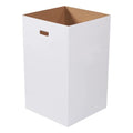 40 Gallon Cardboard Trash and Recycling Bins - 10 Pack, Heavy Duty, Disposable, Plain, USA Made
