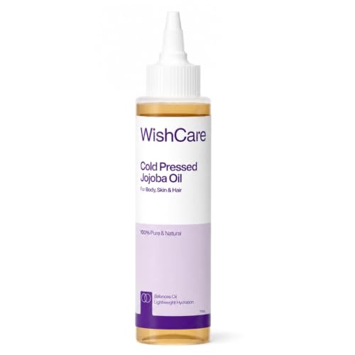 Jojoba Oil - 100ml Cold Pressed Natural Skin & Hair Oil - WishCare
