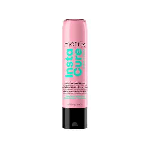 MATRIX Instacure Build-A-Bond Mighty Care Conditioner - Bond Repair For Very Damaged Hair, Strengthens, Smooths & Softens with Citric Acid & Squalane, Detangles & Adds Shine, Sulfate & Paraben-Free
