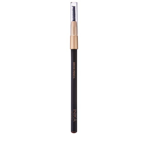 INIKA Brunette Organic Brow Pencil | Longwear, Water-Resistant, Nourishing Formula