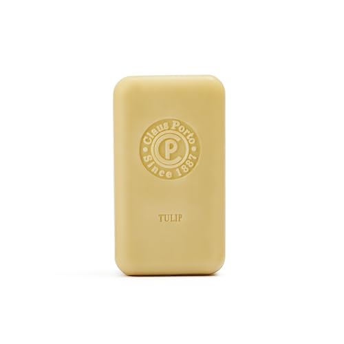 Claus Porto - Chic Tulip Body Soap for Men + Women | Soothing, Cleansing, Nourishing | Handcrafted, Aromatic, Floral, Romantic (150g | 5.3 oz)