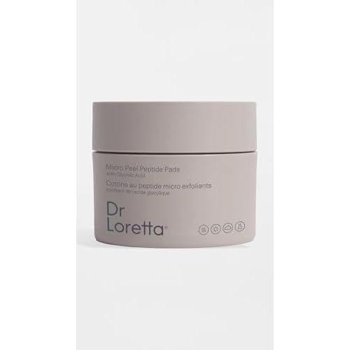 Dr. Loretta Women's Micro Peel Peptide Pads, Cranberry, 60 Count (Pack of 1)