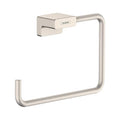 Hansgrohe AddStoris Modern Towel Ring in Brushed Nickel — Wall Mount Bathroom Accessory